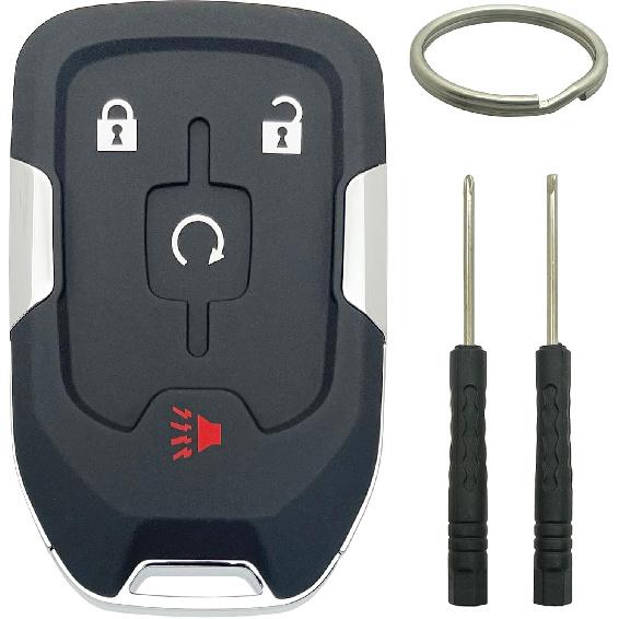 Smart Key Fob Shell Case Replacement Fits For GMC Acadia Terrain Keyless Entry Car Remote Cover HYQ1EA (4 Buttons A)