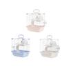 2 Tiers Hamster Cage Enclosure Travel Cage High Chassis Design Detachable Bottom Double-decker villa basiccagetwo-storyplatform