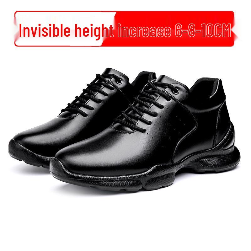 Spring Men's 8CM Height-Boosting Shoes: Trendy, Comfortable Thick Sole Sports & Casual Board Shoes