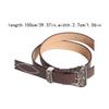 Fashion Pu Leather Punk Style Belt Vintage Carving Y2K Jeans Belt Metal Buckle Streetwear Women's Waist Belt Jeans Decoration