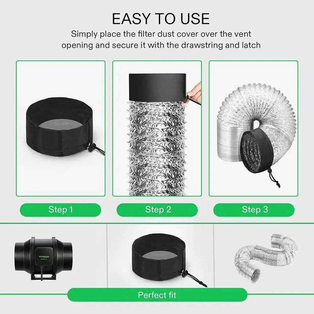 2 Stück Elastisches Band Growzelte Lüftungsabdeckung Insektensicher Belüftungsabdeckungen Gewächshaus