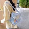 Itabag Korean- Niche Five-pointed Star Crossbody Bag Large-capacity Transparent Shoulder Bag Cute Exquisite Bag