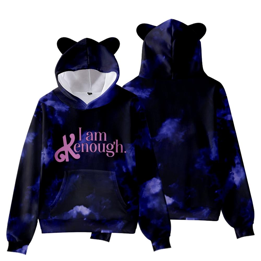 

Новые модные толстовки с принтом «I Am Kenough» для детей от 3 до 17 лет, спортивные костюмы для мальчиков и девочек, детские толстовки, повседневный пуловер