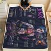 Analysis of Film Characters Print Flannel Blanket,High Quality Comfortable for All Seasons,Home Decor,Warmth and Comfort,Perfect for Christmas Gifts