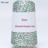 Filato di paillettes Siyue 2mm - Lana tessuta a mano per progetti fai da te (100 grammi)