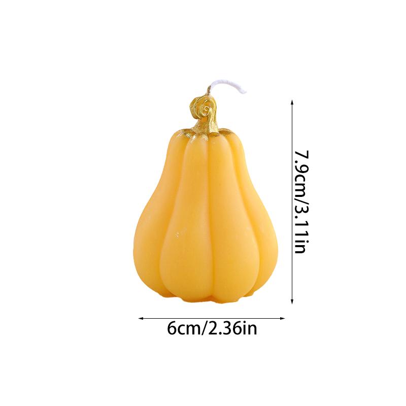 Halloween Pumpkin Shape Festive Atmosphere Aromatherapy Pastoral Style Smokeless Candles Gift Multicolor