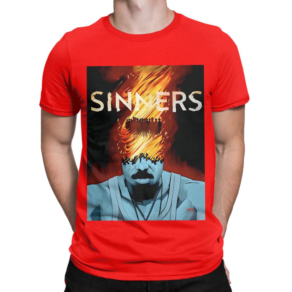 Sinners Poster Funny 100 Cotton Tshirt Sinners Tops Tees For Unisex