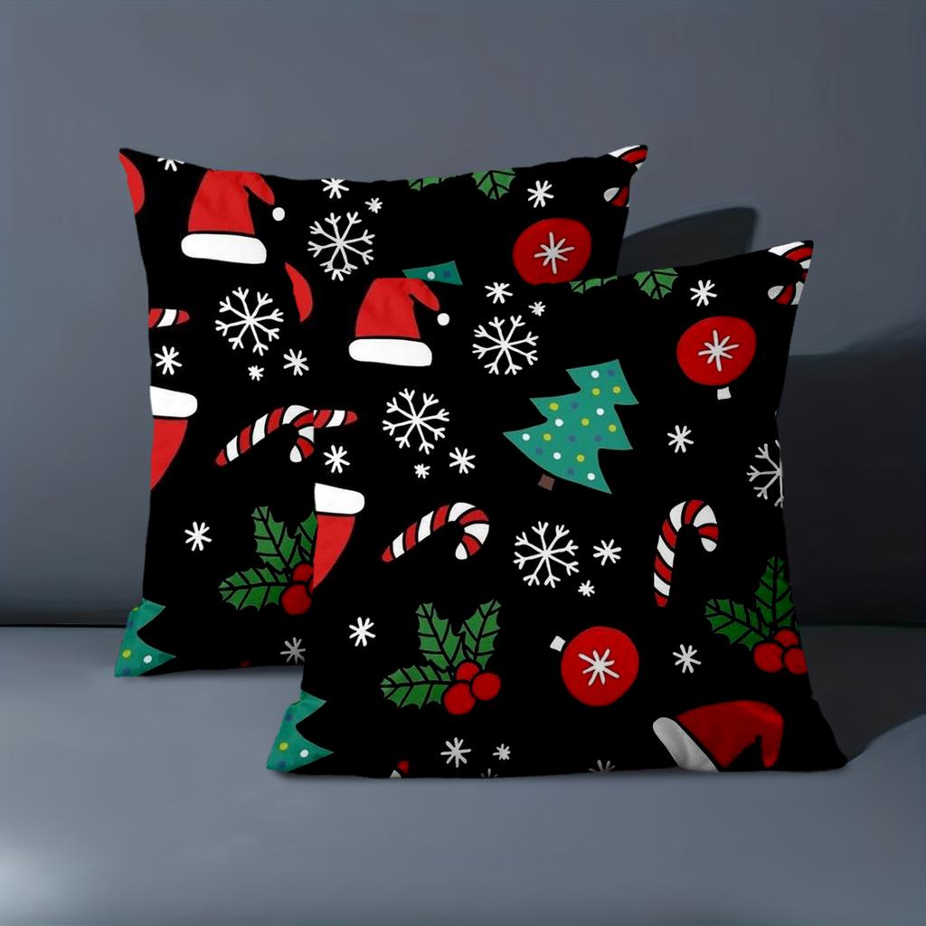 1 Pieces Christmas Pattern Decorative Throw Pillow Cushions Polyester pillowcase, sofa decorative cushion cov Headboard Pillow