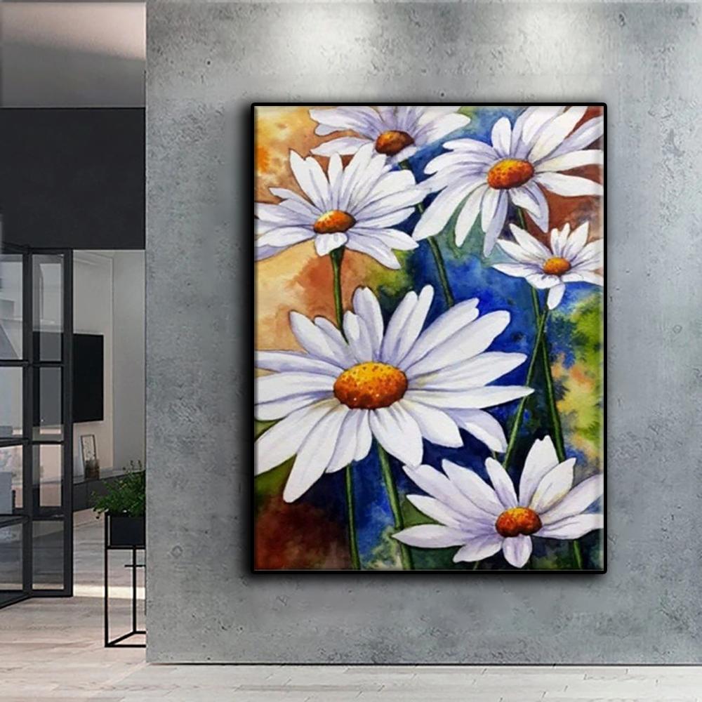 Diamond Painting Flowers Embroidery Cross Stitch Rhinestone Home Decor