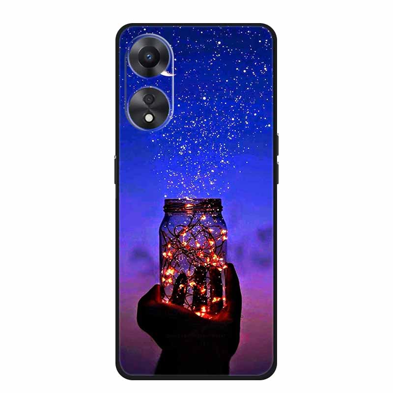 For OPPO A78 5G Case Fashion Silicone Soft TPU Back Cover For Oppo A58 A58X 5G OPPOA78 5G Phone Cases Shockproof CPH2483 Fundas