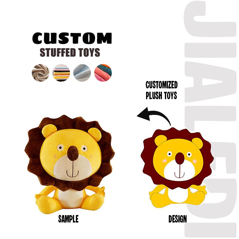 Custom Sitting Plush Dog Toy, Soft Fluffy Puppy Stuffed Doll