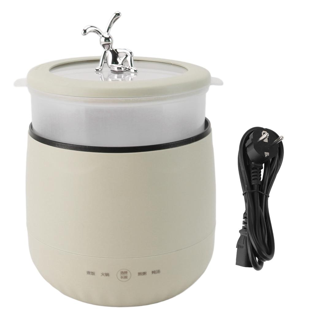 Mini Panela Elétrica 1.8L 450W Cozimento Rápido Mini Panela de Arroz para Dormitório Escritório Viagem