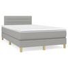 VidaXL Slatted Bed Base with Mattress and LED, Upholstered Bed, Double Bed, Adult Bed for Interior Bedroom, 3270095