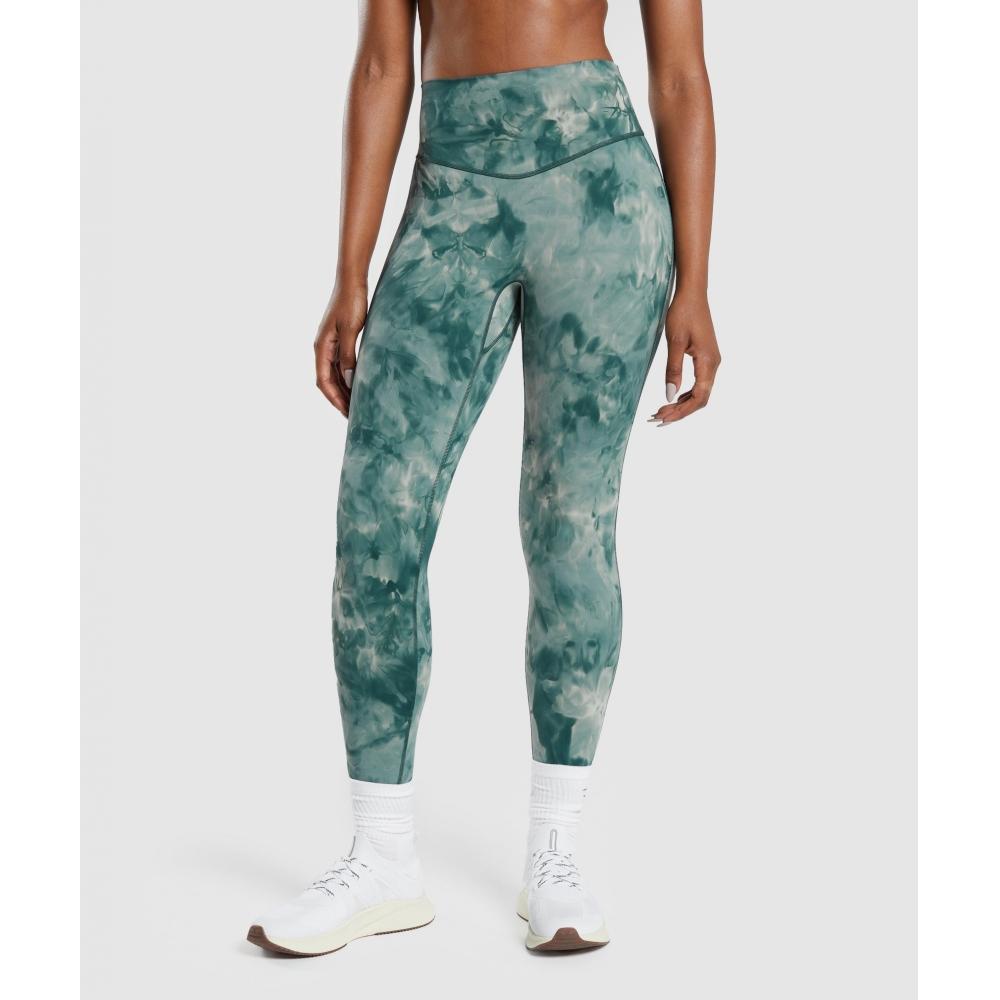 

GYMSHARK Elevate Spray Dye Leggings Grey B6A5P GCD5