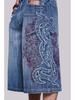 Y2K Embroidery Design Loose Floor-Length Unisex Jeans