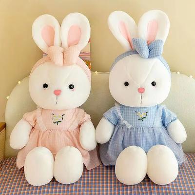 Süßer Hase Blumenrock Hase Plüschtiere Niedliche Weiche Spielzeugpuppe Osterhase Party Weihnachtsgeschenke Kindergeschenke Spielzeug für Mädchen