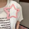 Solid Color Extra-large Star Hair Clip Creative Funny Hair Grip Openwork Star Hairpin  Girl