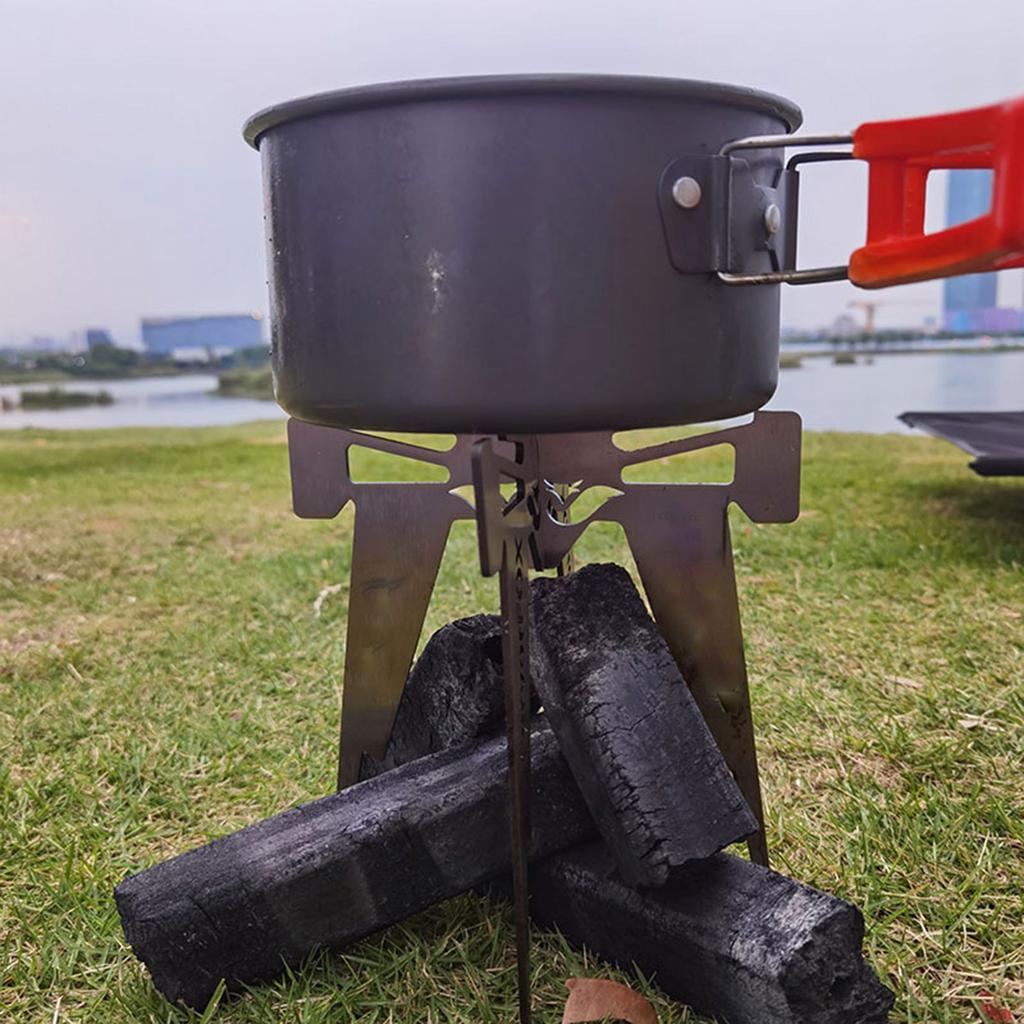 Folding Camping Pot Support   Stand Trivet Stove Rack for Outdoor Camping Hiking Backpacking
