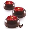 1 Pc 15 Pleated Chocolate Chips Pleated Silicone Mousse Mold, Round Origami Cake Edge Decoration DIY Baking