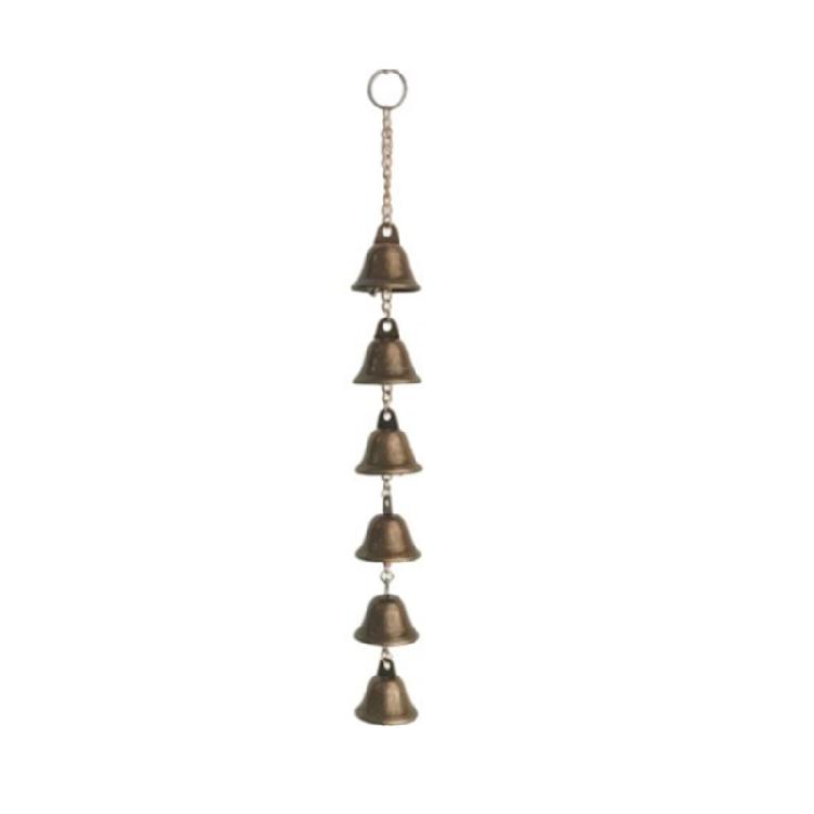 Balconies Metal Wind Chimes Hanging Decors With Bells and Chain, Soft Bells Accent for Patios, Porch, Window or Entryway