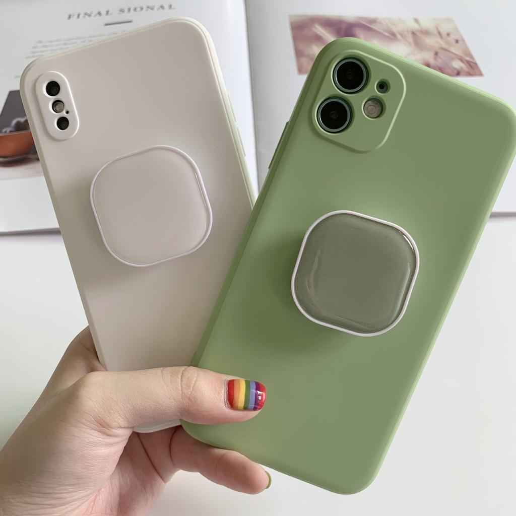 JCD Niedliche Quadratische Popping Sockets Grip Handyhalter Fingerringhalter Griptok Ständer Rückseite Abdeckung Clip Handyzubehör