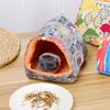 Niedliches, bequemes Winter-Meerschweinchennest, Hamsterhaus, kleines Tier, Schlafbett, warme Matte