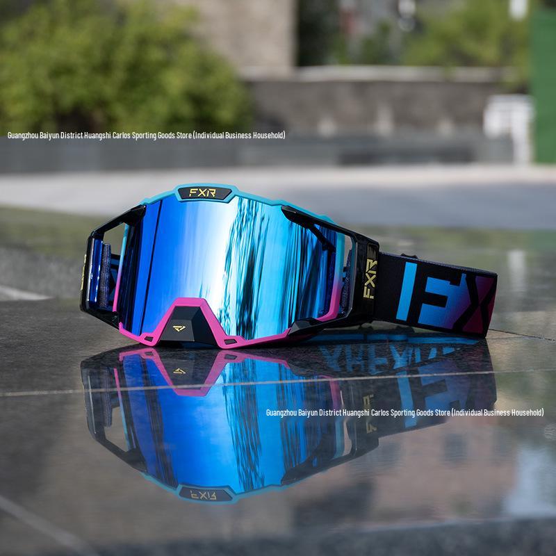 FXR Double-Layer Anti-Fog Goggles for Motorcycle, Off-Road, Mountain Biking & Skiing