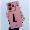 For Xiaomi Redmi Note 14 5G Cover Case Lucky Initial Letter Couple Silicone Soft Matte Phone Bumper for Redmi Note14 5G Casing