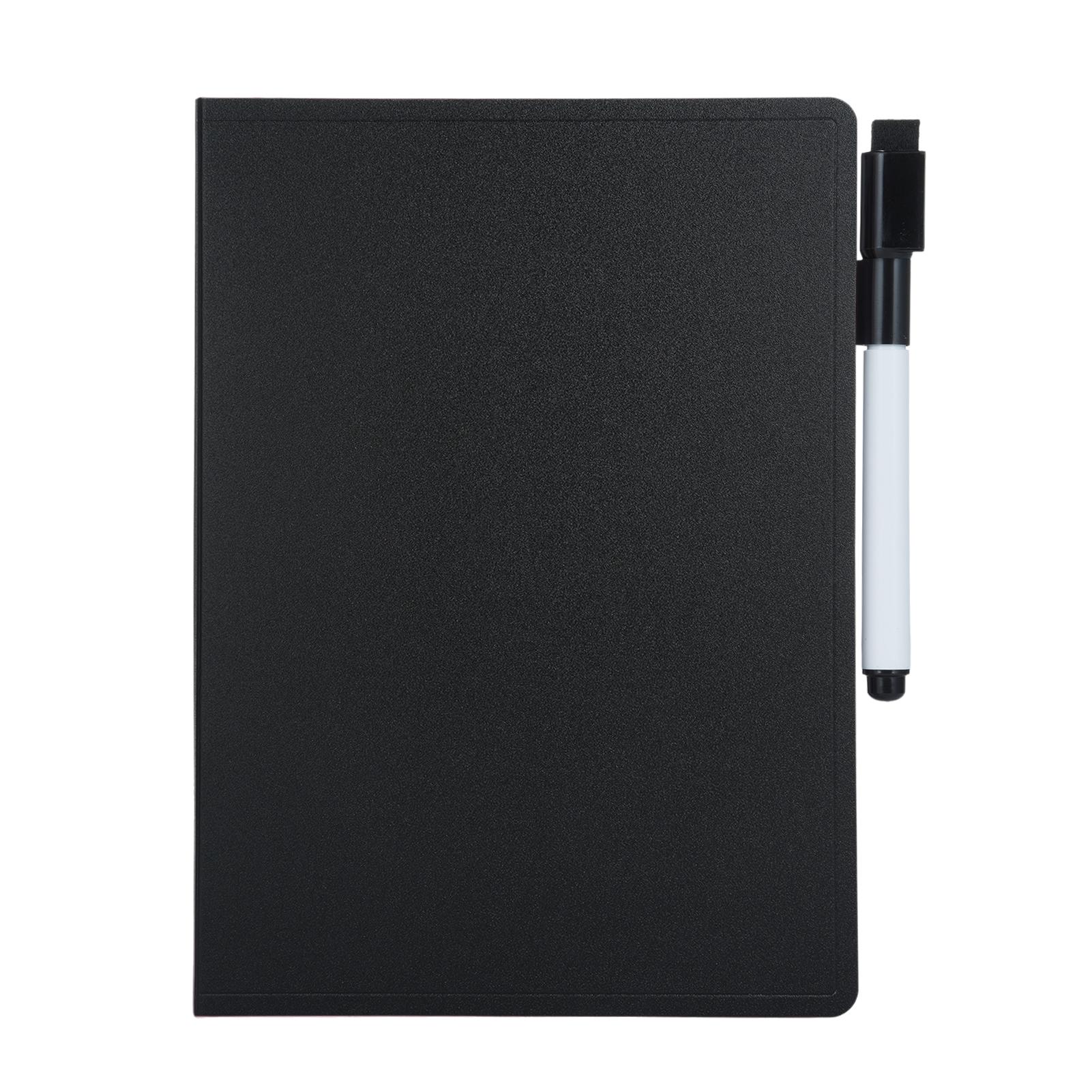 

Двосторонні дошки для сухого стирання Портативна дошка формату A5 з маркером і поролоновою гумкою для чорний