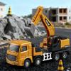 1:55 6 Styles Engineering Diecast Crane Excavator Truck Vehicle Construction Alloy+Plastic Inertial Model Toys for Children Boys