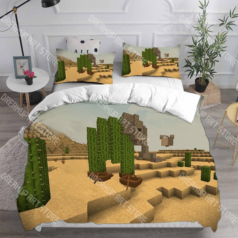 3D Ai Italian Brainrot Tung Tung Sahur Bedding Set Single Twin Full Queen King Size Bed Set Kids Bedroom Duvetcover Set