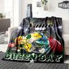 Football Player Helmet American Flag Stadium Customized Your Name Blanket Lightweight And Comfortable Warm Blanket Suitable For Bed Home Chair Office
