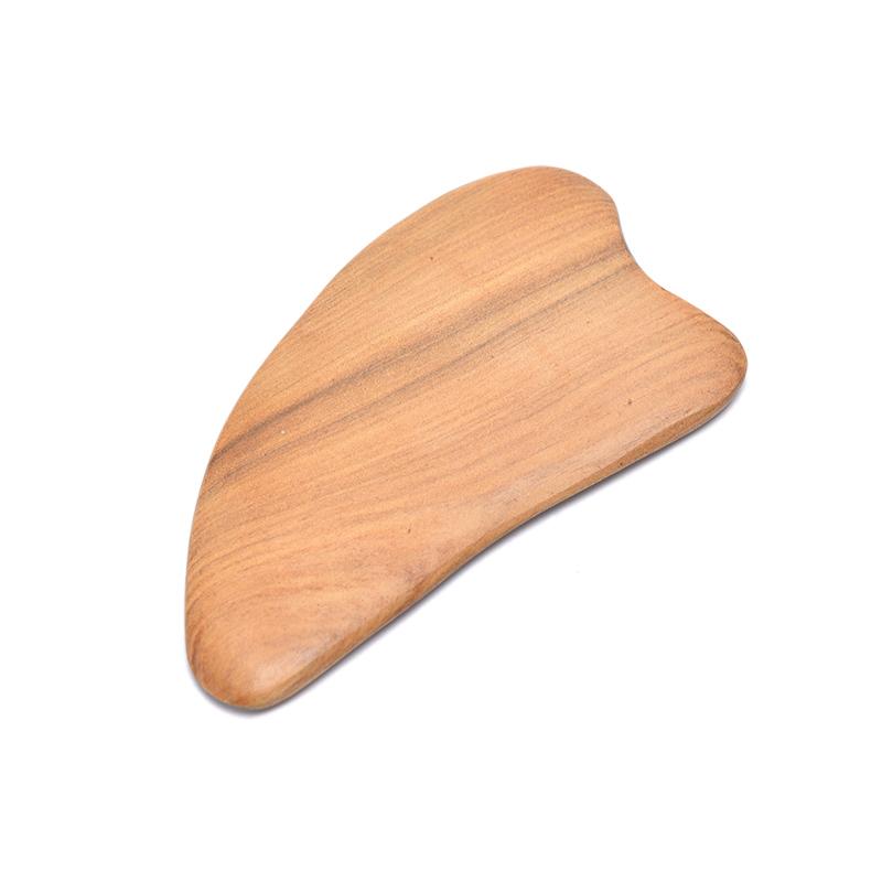 Natural Wood Gua Sha Stone Face Massager Scrapers Tools For Face Neck Back Body