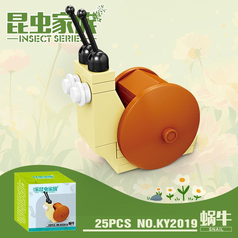 Sada figurek hmyzu a zvířat Mini stavebnice Hračka k sestavení 3D konstruktor Mikro kostičky Hračka pro děti Chlapce 9 až 12 let Dárek