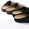 Neue Damen Wildleder Pantoletten Schuhe Designer Flache Runde Zehen Lässige Komfortrutschen Dicke Sohle Hausschuhe Retro Garten Pantoletten Clog Slides
