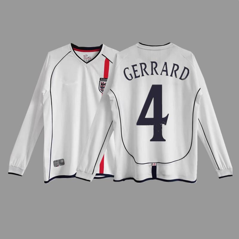 Vintage jersey Owen Rooney Beckham Lampard Gerrard classic football jersey England national team jersey