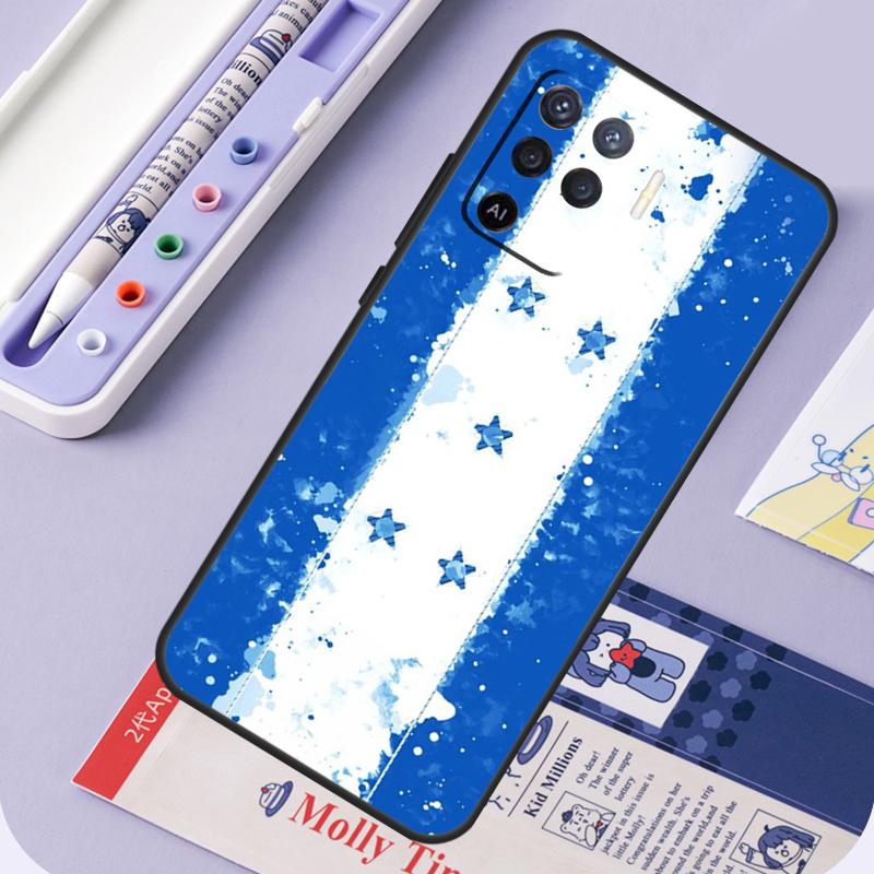 Honduras Flag For Oppo A94 A74 A54 A15 A18 A38 A58 A78 A98 A40 A60 A80 A16 A76 A96 A57 A17 A77 A5 Pro Case