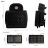 Tokyo Deco Electric Double Hot Sandwich Toasts to the 2 Plates Sandwiches Detachable Thick Easy to Kitchen Appliance i001 Maker, Black, Edges, (Hot &