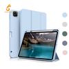 2025 Magnetic Attachment Slim Trifold Stand Smart New Baby Skin Feeling Tablet Cover Case for Apple Ipad With Pencil Holder