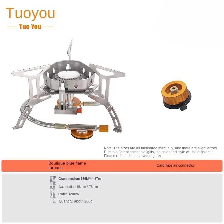 Lightweight Foldable Outdoor Cookware Set with Cooking Pot Frying Pot Soup Pot Stove Storage Bag Adapter Supplies