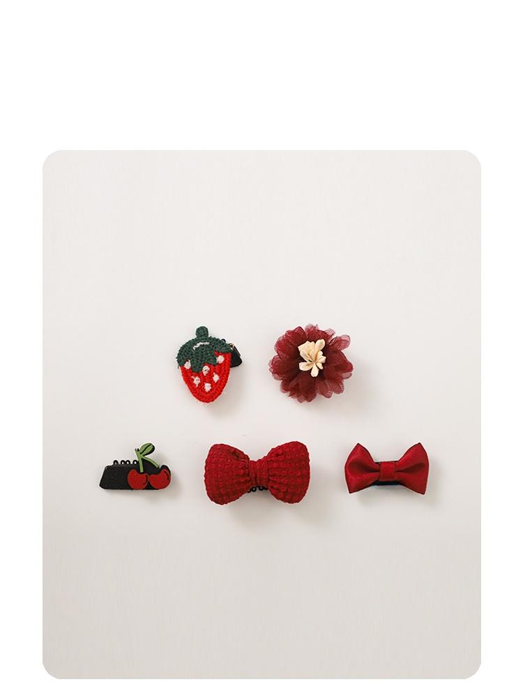 Dog Hair Clips Pet Accories Puppy Forehead Clips Bear Dog Hair Decorations Non-Drop Knot Schnauzer