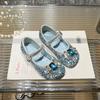 Girls' princess shoes 2026 spring and autumn new rhinestone shiny Elsa catwalk shoes non-slip soft-soled women's treasure Doudou shoes
