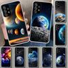 Erdsterne Weltraum Handyhülle Cover für Samsung Galaxy A12 A22 A32 A52 A72 A02S A51 A50S A31 A20S A10S Note 20 Ultra 10 Plus Gala