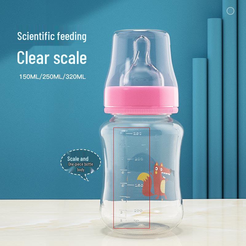 Multifunctional Wide-Neck Baby Bottle with Handle - 3-in-1 Weaning and Duckbill Cup