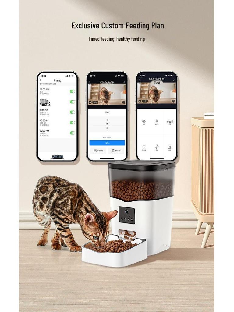 Automatic Cat Feeder: Smart Timed Food Dispenser Bowl