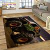 Tapete de Desenho Animado Monster Truck Monster Jam para Quarto Sala de Estar Decoração de Casa Sofá, Jogo Infantil Grande Tapete de Chão Decorativo