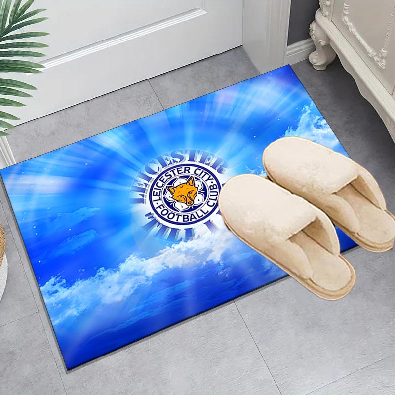 1PC Leicester Football Club Crest Floor Mat for Living Room, Game Rooms, Office, Bedroom, Office Floor Mat Playful Design, Christmas fan gifts