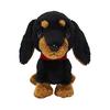 Sunlemon Paps! Miniature Dachshund Black S 14.5 X 7.1 X 17.9cm Stuffed Animal Dog P-5932