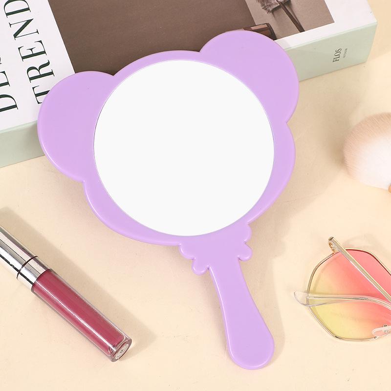 Custom Handheld Makeup Mirror - Portable, High-Value Gift for Girls with Cute Handle