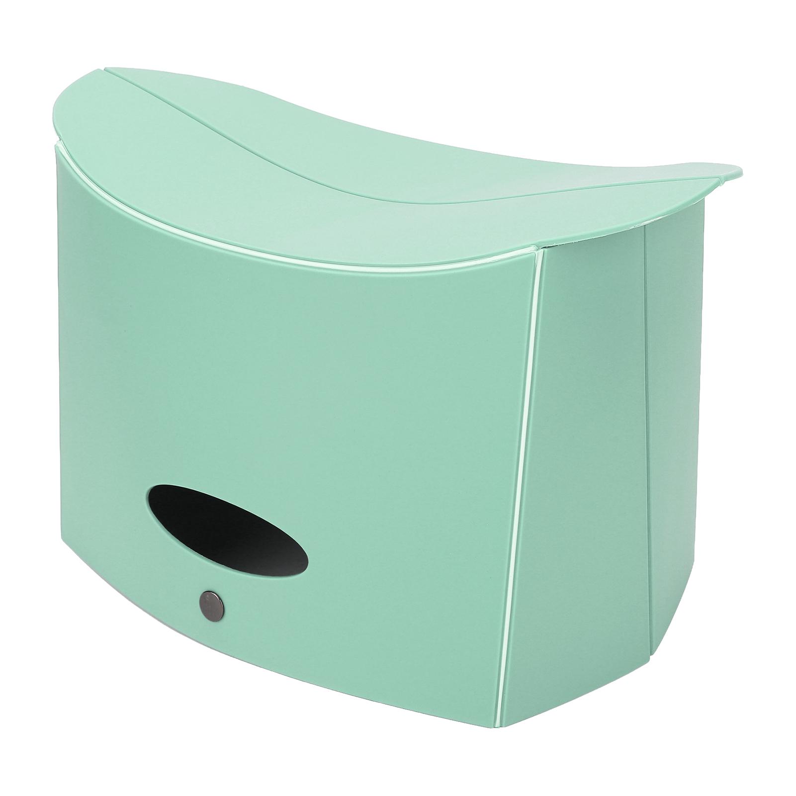 Tabouret Pliant Épais Léger Portable Poignée Design Plastique Pliant Papier Tabouret pour Extérieur Intérieur